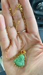 Jade Buddha Lotus Necklace