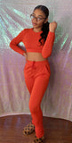 Jayda Two Piece Set (Ruby Red)